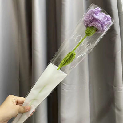 1kom pleteni cvijet ruža tulipani buket lažnog cvijeća vjenčani ukras ručno tkani kućni stol ukrasi kreativni pleteni buket