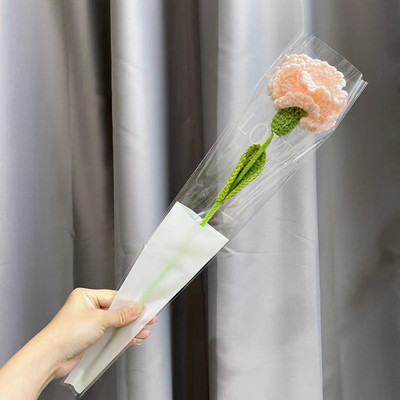 1kom pleteni cvijet ruža tulipani buket lažnog cvijeća vjenčani ukras ručno tkani kućni stol ukrasi kreativni pleteni buket