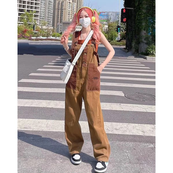 Salopeta dama model casual cu buzunar