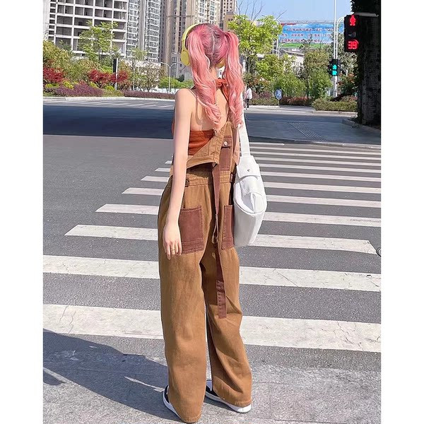 Salopeta dama model casual cu buzunar