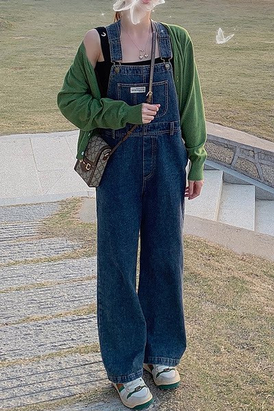 Salopeta retro dama cu picioare late