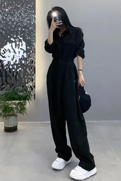 Salopetă ocazională pentru femei cu picioare largi