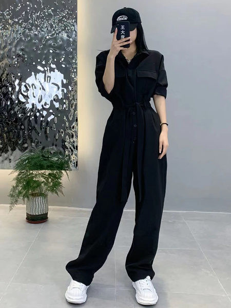 Salopetă ocazională pentru femei cu picioare largi