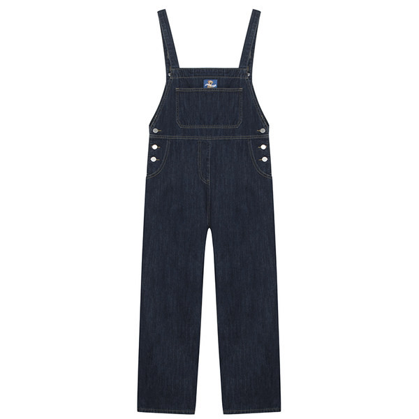 Salopeta de dama din denim - cu nasturi