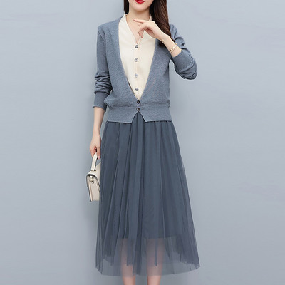 Naiste komplekt - kahes värvitoonis