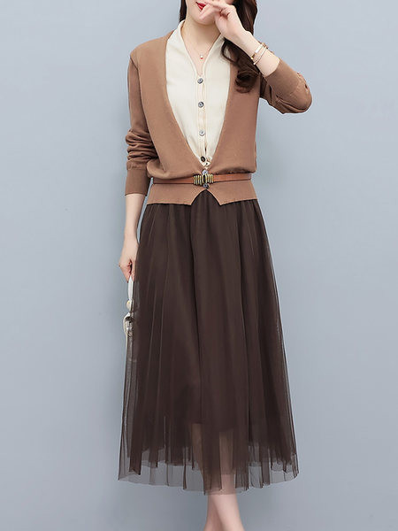 Naiste komplekt - kahes värvitoonis