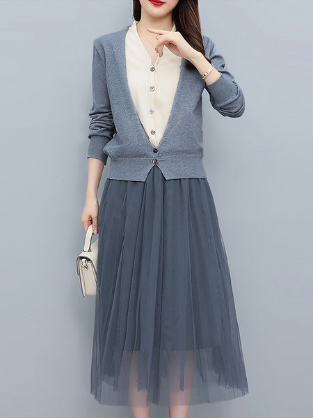 Naiste komplekt - kahes värvitoonis