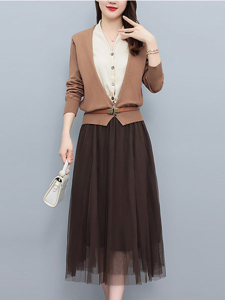 Naiste komplekt - kahes värvitoonis