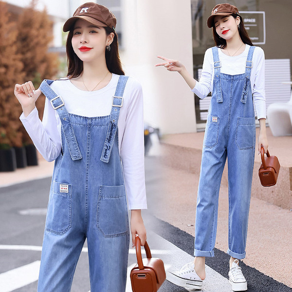 Lihtne taskuga teksakombinesoon