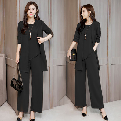 Moteriškas elegantiškas trijų dalių komplektas