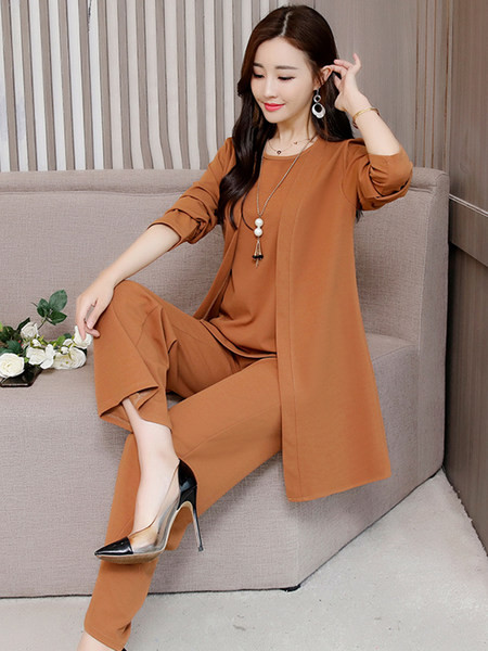 Moteriškas elegantiškas trijų dalių komplektas