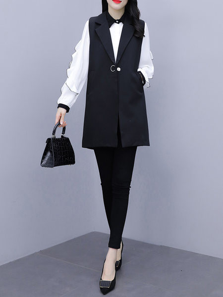 Naiste kaheosaline pükste ja vestide komplekt