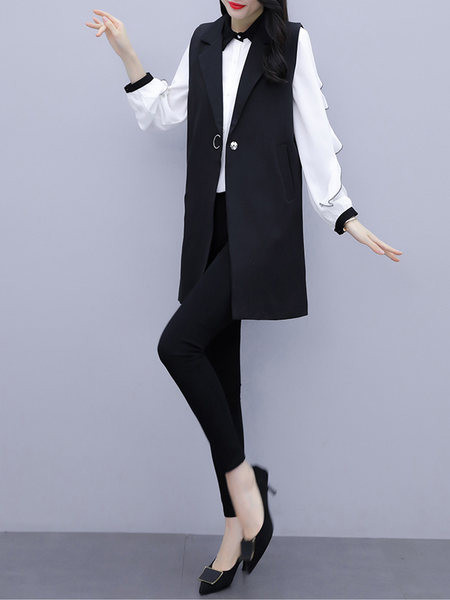 Naiste kaheosaline pükste ja vestide komplekt