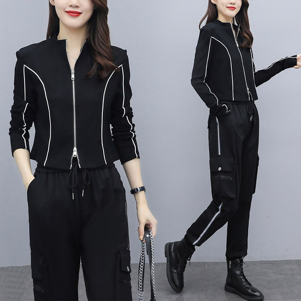 Ženski casual dvodijelni set s gornjim i donjim dijelom