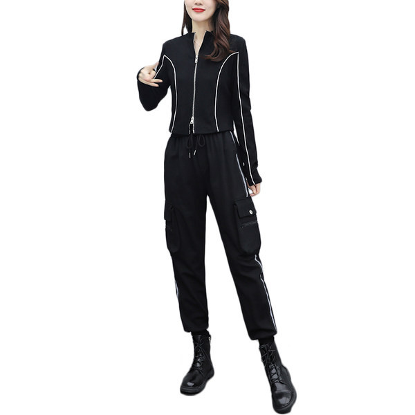 Ženski casual dvodijelni set s gornjim i donjim dijelom