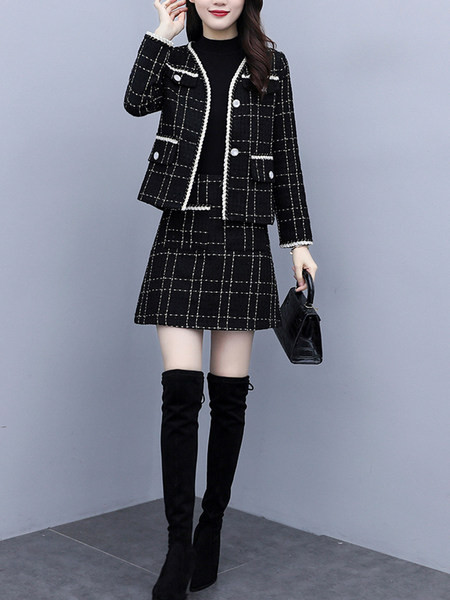 Naiste elegantne nööpide komplekt