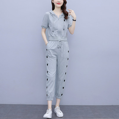 Γυναικείο σετ με κουκούλα casual