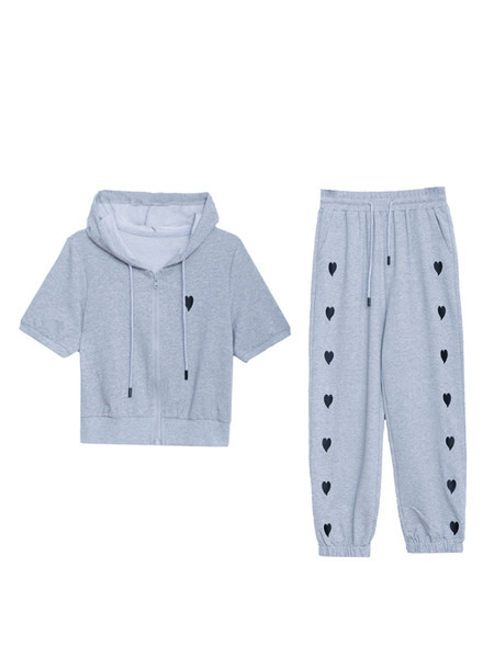 Γυναικείο σετ με κουκούλα casual 