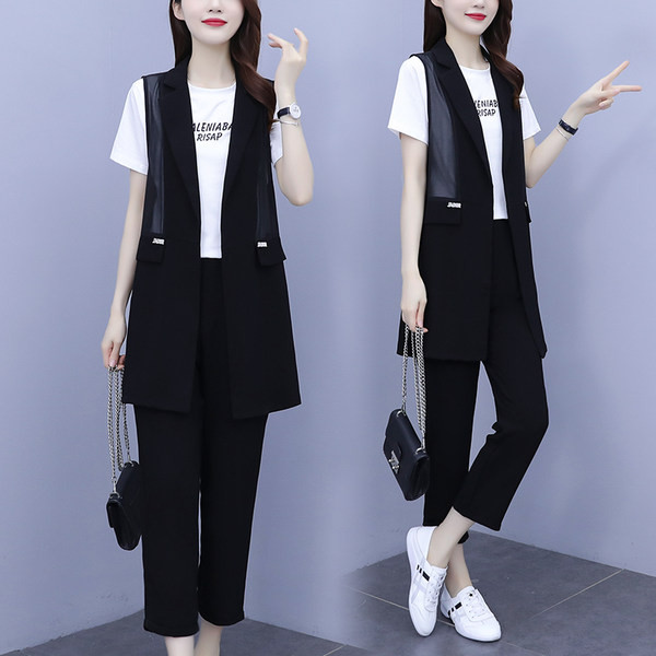 Set de dama din trei piese cu buzunar