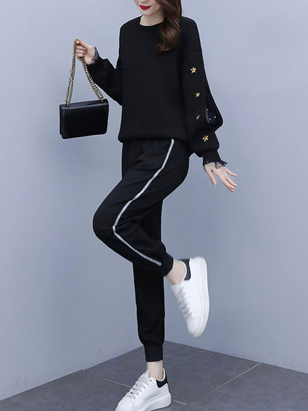 Γυναικείο σετ μαύρου στάμπας