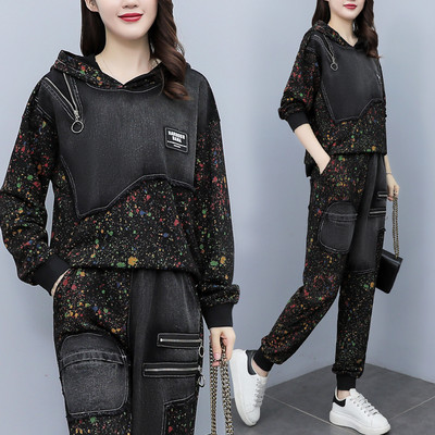 Set casual de dama din doua piese cu buzunar