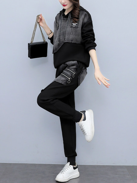 Set casual de dama din doua piese cu buzunar