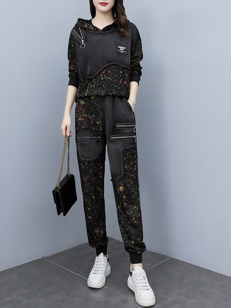 Set casual de dama din doua piese cu buzunar