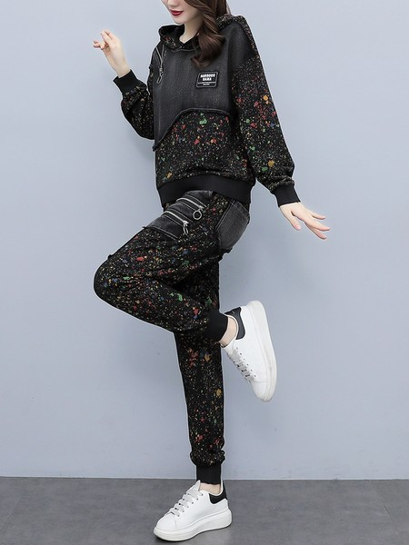 Set casual de dama din doua piese cu buzunar