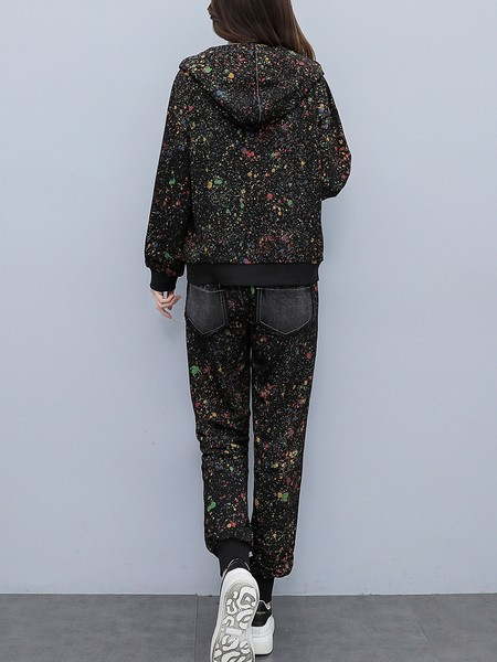 Set casual de dama din doua piese cu buzunar