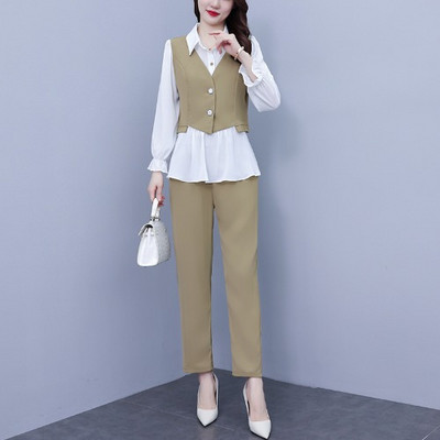 Ženski elegantni dvodijelni set s gumbima