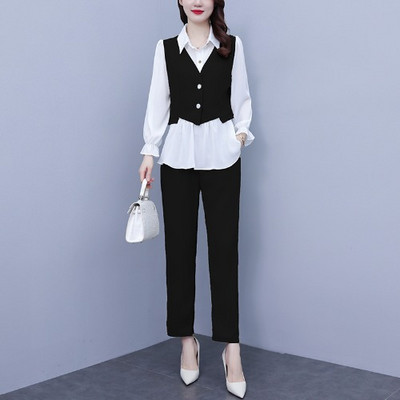 Ženski elegantni dvodijelni set s gumbima