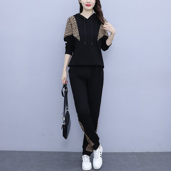 Set casual de dama din doua piese cu bluza si pantaloni cu siret