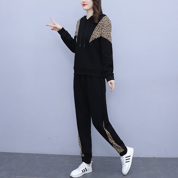 Set casual de dama din doua piese cu bluza si pantaloni cu siret