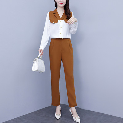 Elegantan dvodijelni komplet - košulja sa hlačama