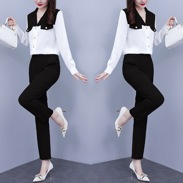 Elegantan dvodijelni komplet - košulja sa hlačama