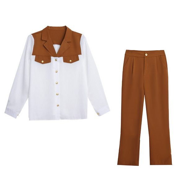 Elegantan dvodijelni komplet - košulja sa hlačama