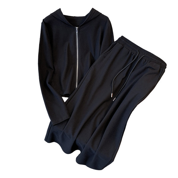 Set de damă cu glugă, cu cravate