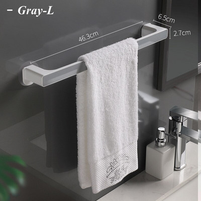 Επιτοίχια θήκη για πετσέτες μπάνιου Αυτοκόλλητη κρεμάστρα πετσετών Μπάρα τουαλέτας Κρεμάστρα μαντηλάκια κουζίνας Γάντζος τοίχου Organizer αποθήκευσης