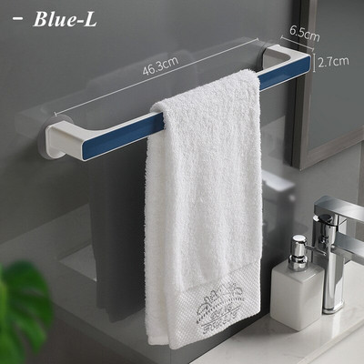 Επιτοίχια θήκη για πετσέτες μπάνιου Αυτοκόλλητη κρεμάστρα πετσετών Μπάρα τουαλέτας Κρεμάστρα μαντηλάκια κουζίνας Γάντζος τοίχου Organizer αποθήκευσης