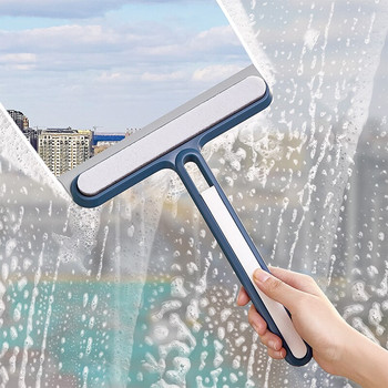 Силиконова стъклена чистачка Четка за почистване на прозорци Препарат за почистване на огледала за баня с чистачка за душ Hanlde Инструменти за почистване на дома