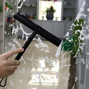 Καθαριστικό καθρέφτη μπάνιου Καθαρισμός υαλοκαθαριστήρων οικιακής χρήσης με γάντζο θήκης λεπίδας σιλικόνης Γυαλί αυτοκινήτου Ξύστρα παραθύρου ντουζιέρας