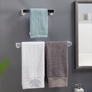 Θήκη για πετσέτες μπάνιου Διάτρητη σχάρα αποθήκευσης μπάνιου Επιτοίχια ράφι πετσετών χωρίς διάτρηση Βάση κρεμαστών μαντηλιών κουζίνας
