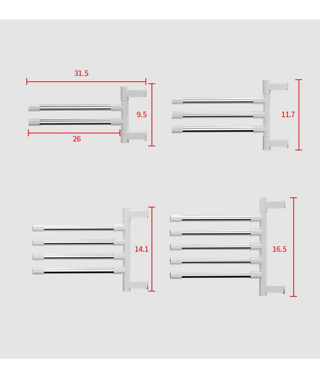 Περιστρεφόμενη κρεμάστρα αποθήκευσης πετσετών χωρίς διάτρηση ράφι από ανοξείδωτο χάλυβα Κρεμαστά ράφια τοίχου βεντούζα Βεντούζα πετσέτα οργάνωσης μπάνιου