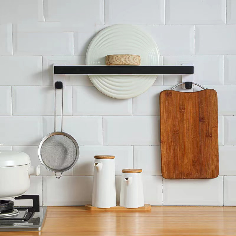 Σχάρα για πετσέτες Δωρεάν διάτρηση Τουαλέτας Βεντούζας Μπάνιου Γάντζος Κρεμάστρα για πετσέτες Ράφι ράφι πετσετών επιτοίχιας ράφι φινιρίσματος2021