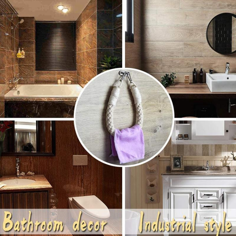 Popierinių rankšluosčių laikikliai Rankšluosčių kabykla Vonios rankšluosčių kabliukas Tualeto popieriaus laikiklis Rankšluosčių laikiklis Balta spalva F Dekoratyvinis popierinis vonios kambario dekoras