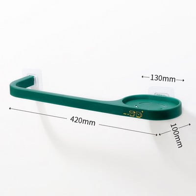 Κρεμάστρα για πετσέτες μπάνιου Χωρίς τρύπημα Αυτοκόλλητη μπάρα για πετσέτες Ράφι Πετσέτες τοίχου Κρεμάστρα Βεντούζα τουαλέτας Βεντούζα Οργάνωση μπάνιου