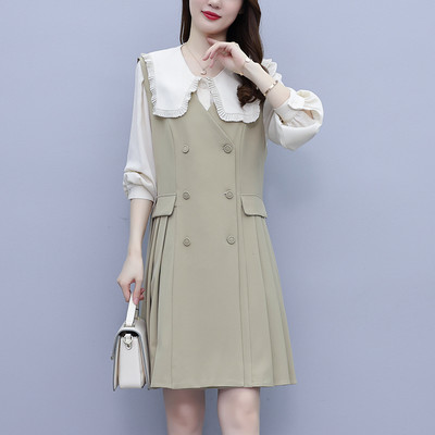 Μοντέρνο σετ σε δύο μέρη - φόρεμα με πουκάμισο