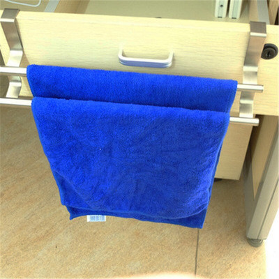 Държач за кухненски кърпи Разширяема лента за кърпи за баня Закачалка за съхранение от неръждаема стомана Рафт Кука за врата Рафт Организатор за баня