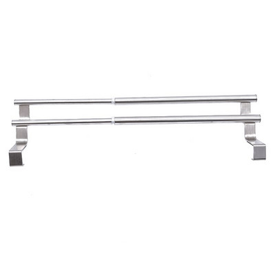 Držač kuhinjskih ručnika Proširivi držač za kupaonske ručnike Vješalica za pohranu od nehrđajućeg čelika Stalak Kuka za vrata Polica Kupaonski organizator