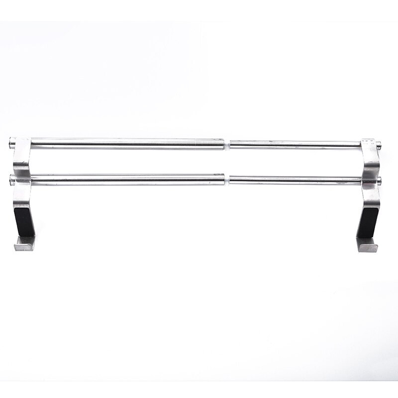 Držač kuhinjskih ručnika Proširivi držač za kupaonske ručnike Vješalica za pohranu od nehrđajućeg čelika Stalak Kuka za vrata Polica Kupaonski organizator